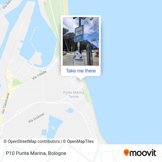 P10 Punta Marina map