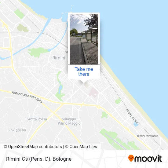 Rimini Central Station (Platform D) map