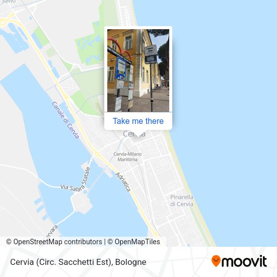 Cervia (Circ. Sacchetti Est) map