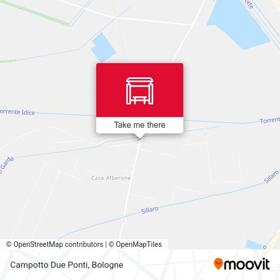 Campotto Due Ponti map