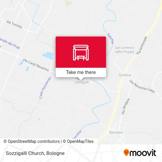 Sozzigalli Church map