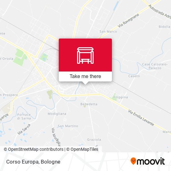Corso Europa map
