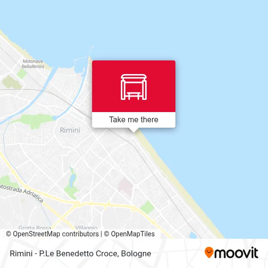 Rimini - P.Le Benedetto Croce map