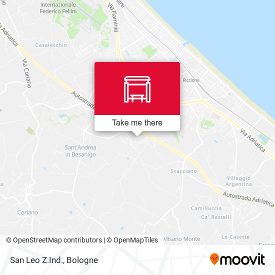 San Leo Z.Ind. map
