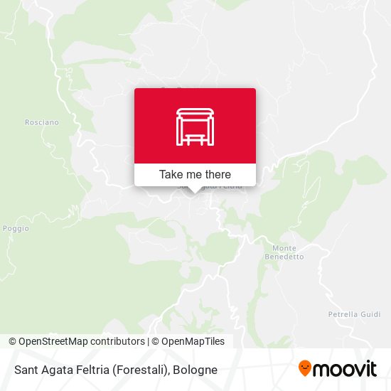 Sant Agata Feltria (Forestali) map