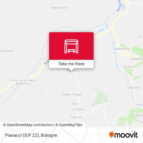 Pianacci (S.P. 22) map