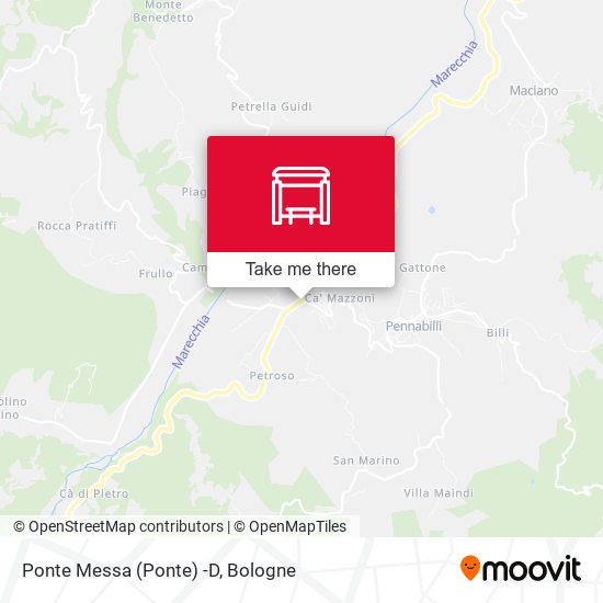 Ponte Messa (Ponte) -D map