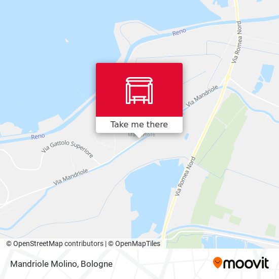 Mandriole Molino map