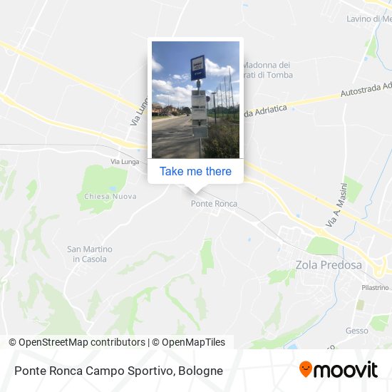 Ponte Ronca Campo Sportivo map