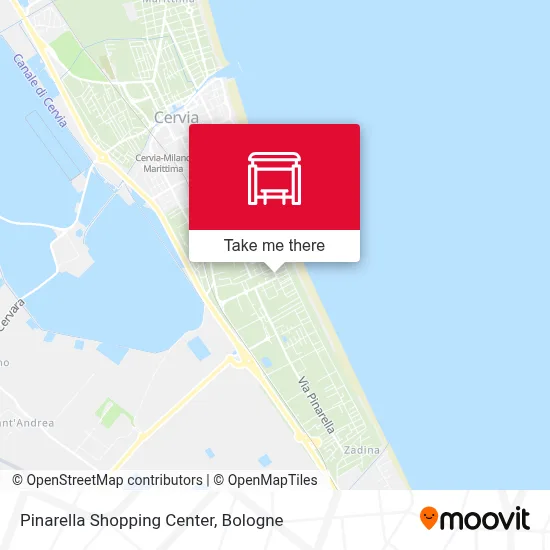 Pinarella Shopping Center map