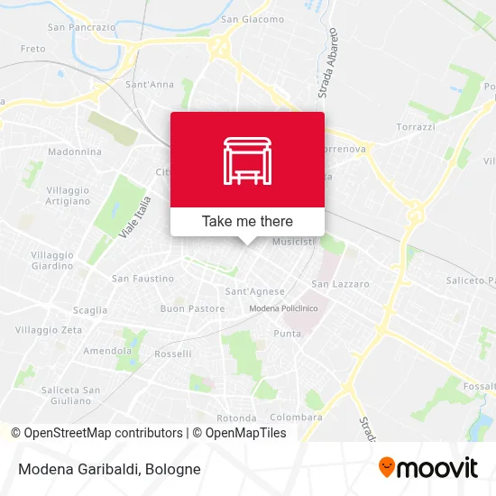 Modena Garibaldi map