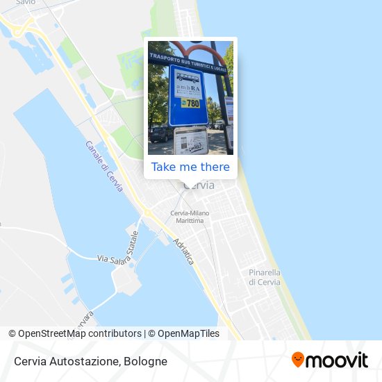 Cervia Autostazione map