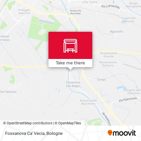 Fossanova Ca' Vecia map