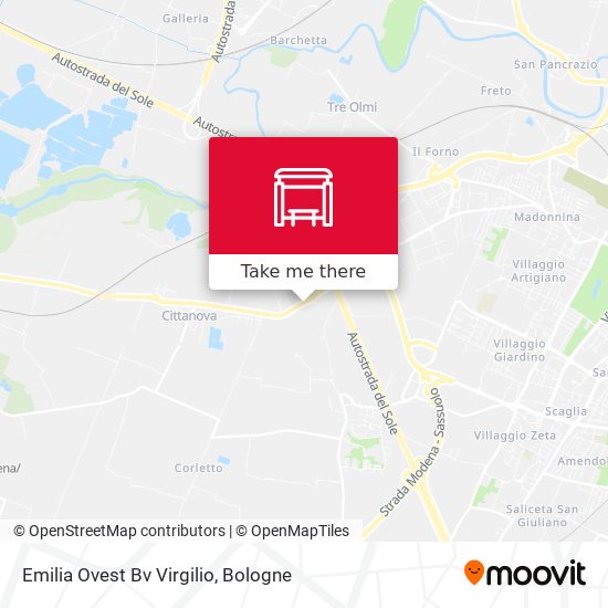 Emilia Ovest Bv Virgilio map