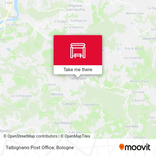 Talbignano Post Office map