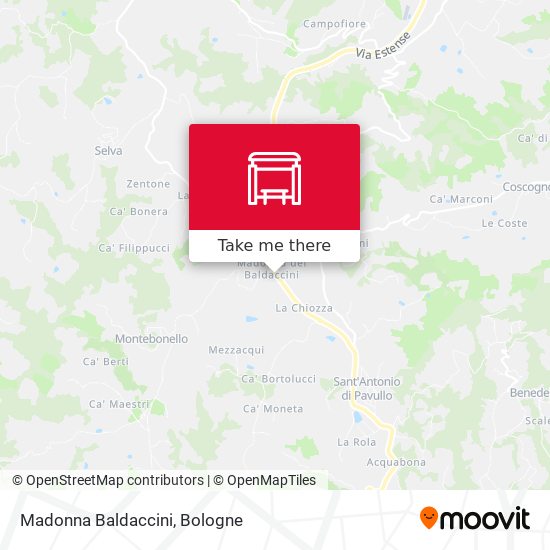 Madonna Baldaccini map