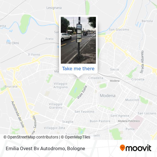 Emilia Ovest Bv Autodromo map