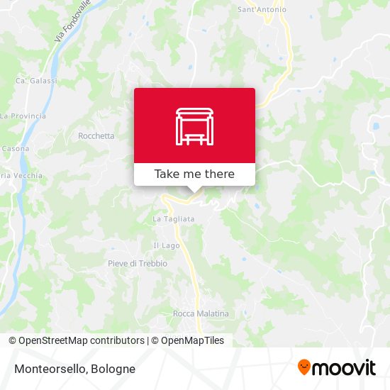 Monteorsello map