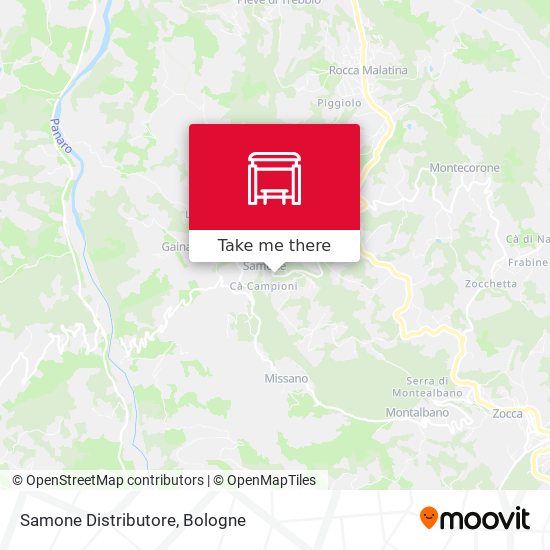 Samone Distributore map