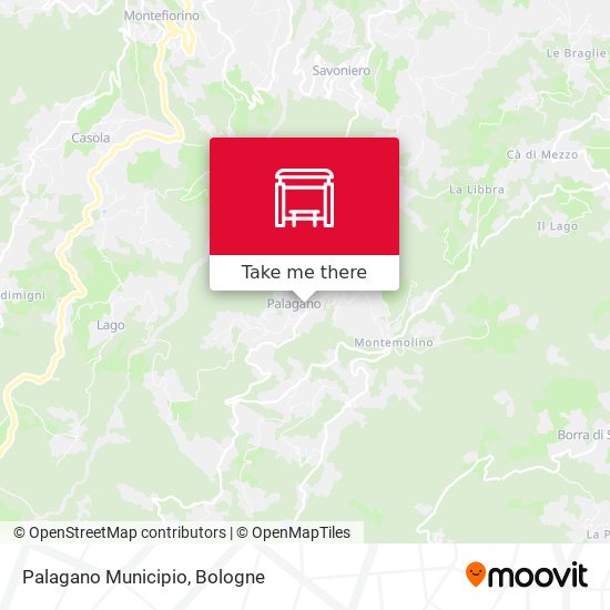 Palagano Municipio map