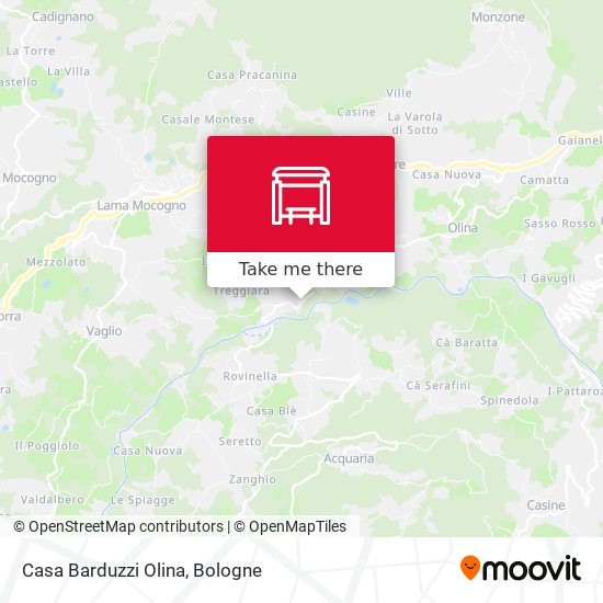 Casa Barduzzi Olina map