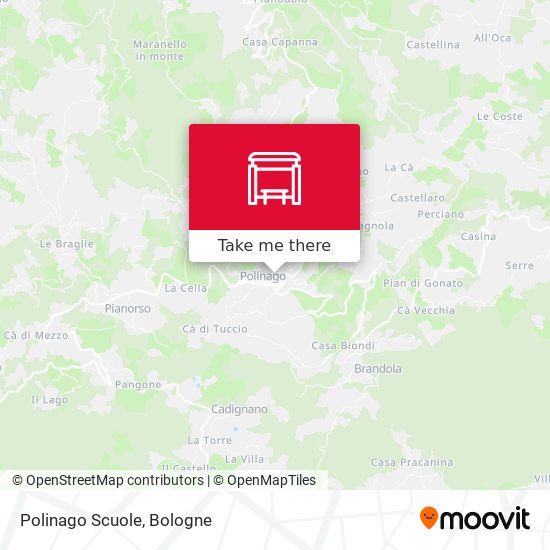 Polinago Scuole map