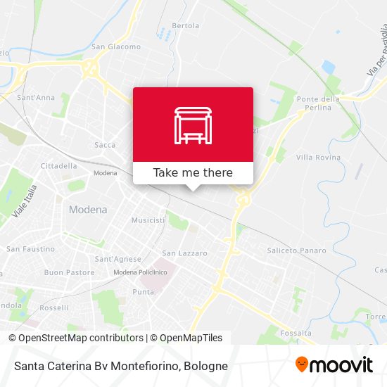 Santa Caterina Bv Montefiorino map