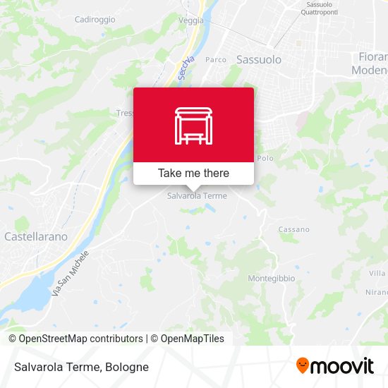 Salvarola Terme map