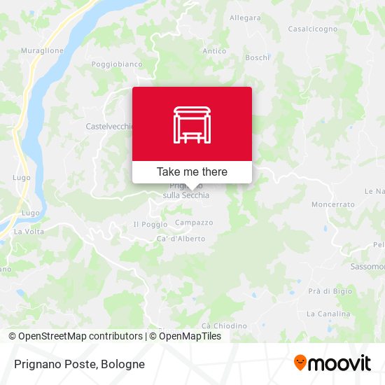 Prignano Poste map