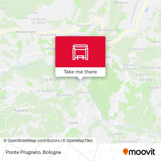 Ponte Prugneto map