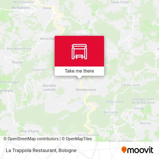 La Trappola Restaurant map