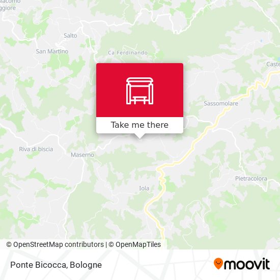 Ponte Bicocca map