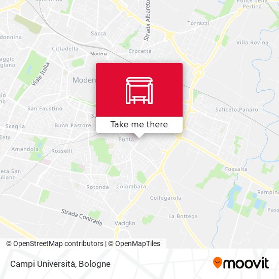 Campi Università map