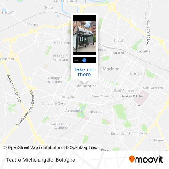 Teatro Michelangelo map