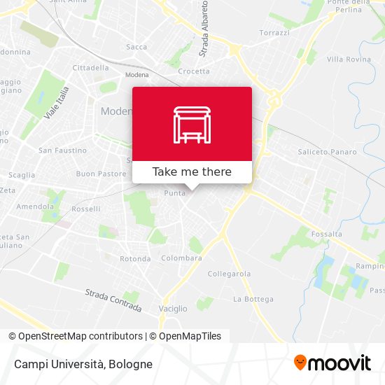 Campi Università map