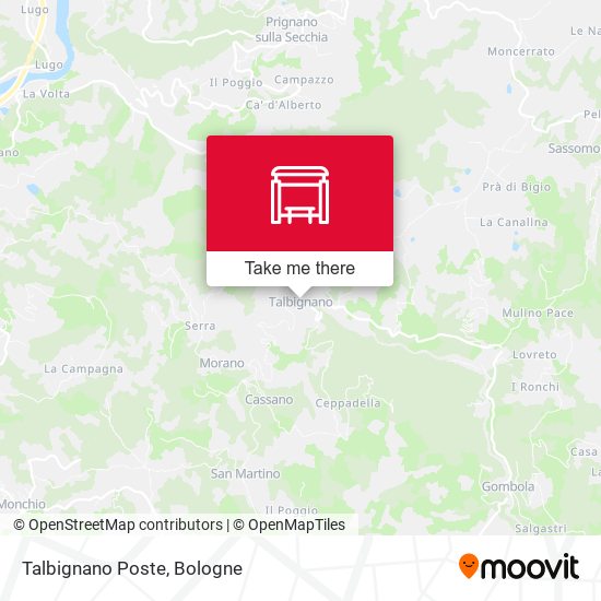 Talbignano Poste map