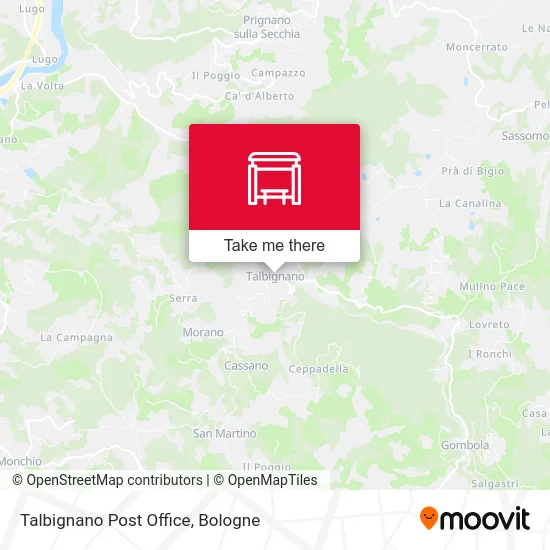 Talbignano Post Office map