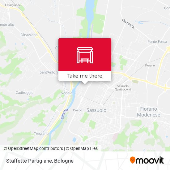 Staffette Partigiane map