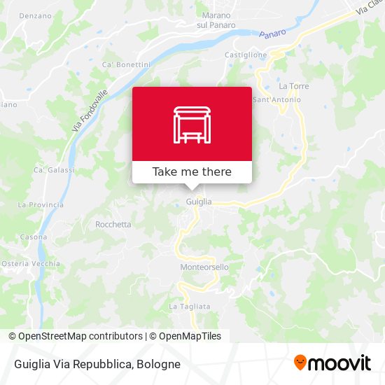 Guiglia Via Repubblica map