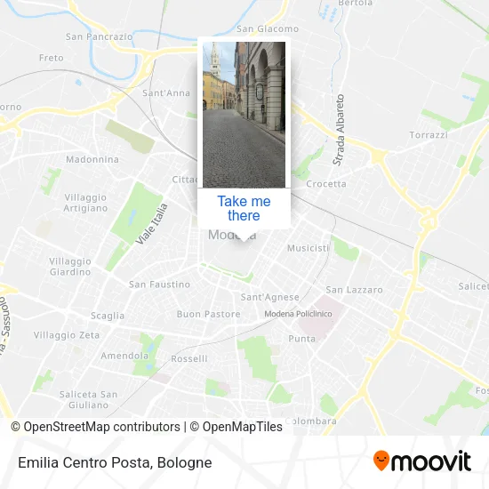 Emilia Centro Posta map