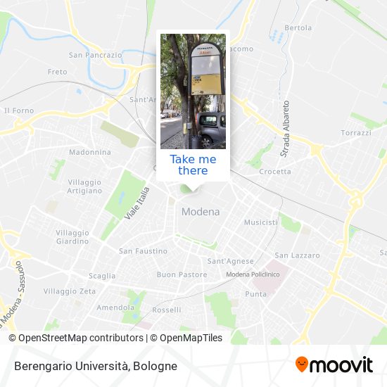 Berengario Università map