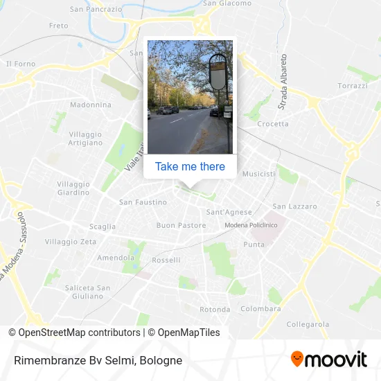 Rimembranze Selmi Junction map