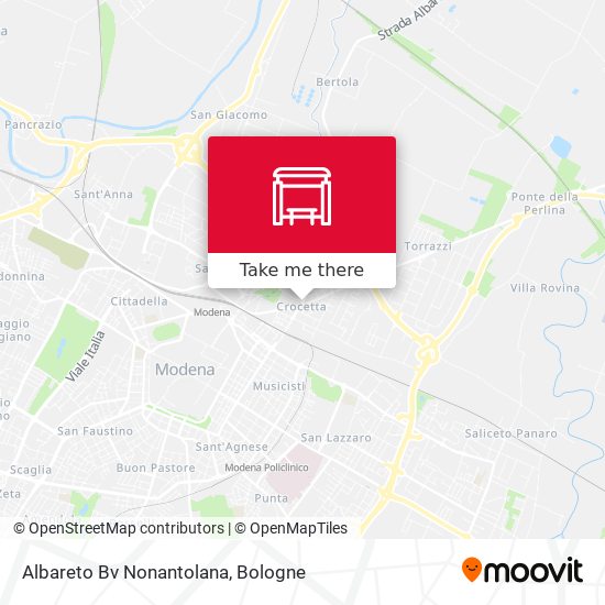 Albareto Bv Nonantolana map