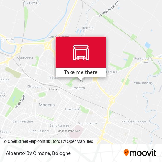 Albareto Bv Cimone map