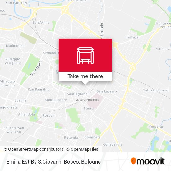 Emilia Est Bv S.Giovanni Bosco map