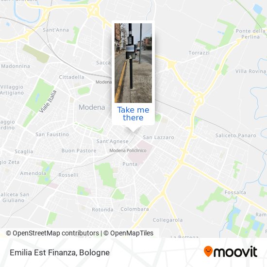 Emilia Est Finanza map