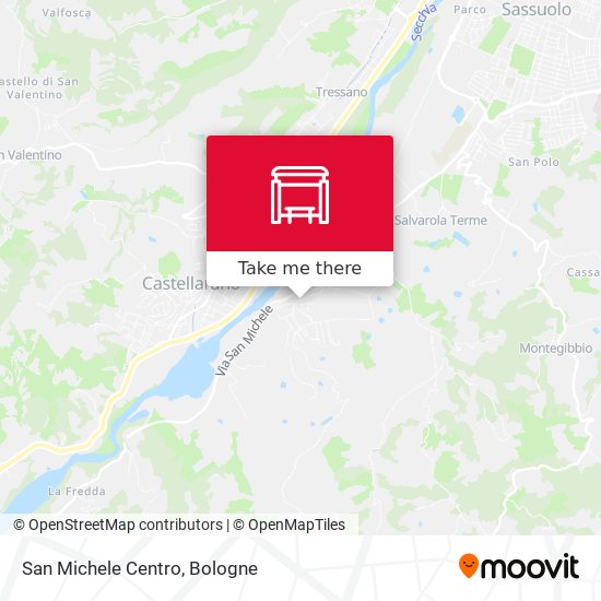 San Michele Centro map
