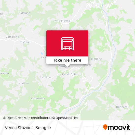 Verica Stazione map