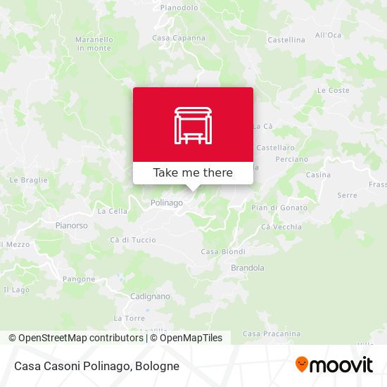 Casa Casoni Polinago map