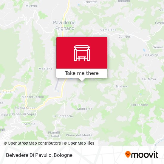 Belvedere Di Pavullo map